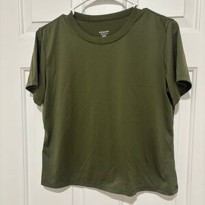 Vintage Patagonia Capilene Tee Made in USA FA01 Olive Green Performance Shirt M